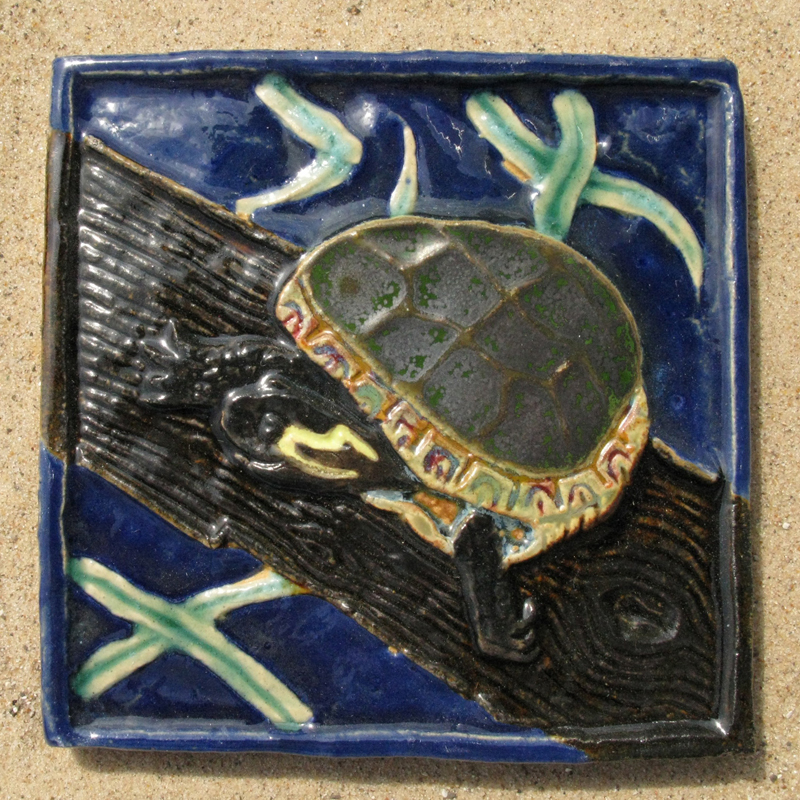 Painted Turtle Tile